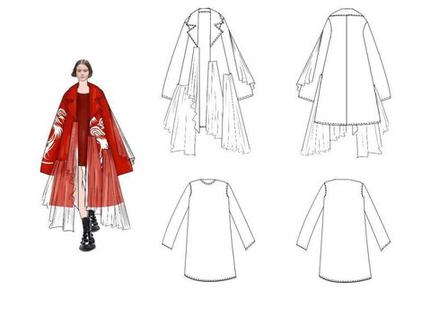 破繭成蝶 2021 i原創(chuàng)服裝設計新勢力大賽入圍作品效果圖全案賞析